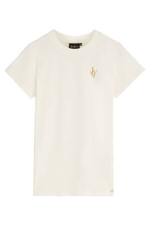 Josh V JV ZOE EMBROIDERY slim fit T-shirt 033 off white