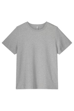 Summum Short sleeve top Classic Cotton Tee 815 Light grey melange Summum Short sleeve top Classic Cotton Tee 815 Light grey melange