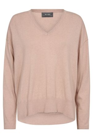 Mos Mosh MMTani V-neck Knit 263 rose smoke Mos Mosh MMTani V-neck Knit 263 rose smoke
