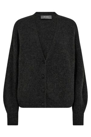 Mos Mosh MMThora V-Neck Knit Cardigan 819 phantom Mos Mosh MMThora V-Neck Knit Cardigan 819 phantom