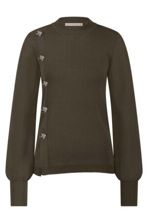 Studio Anneloes Lovis button pullover 7400 new army Studio Anneloes Lovis button pullover 7400 new army