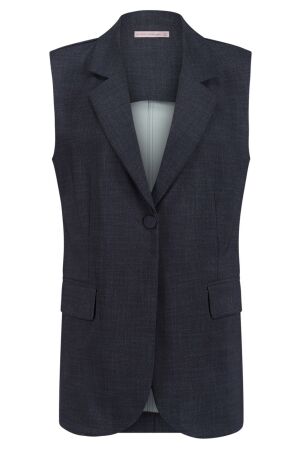 Studio Anneloes Minte bnd dnm tweed gilet 6100 midnight blue Studio Anneloes Minte bnd dnm tweed gilet 6100 midnight blue