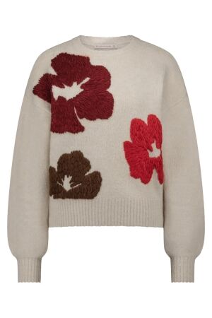 Studio Anneloes Nour flower pullover 1436 kit/merlot