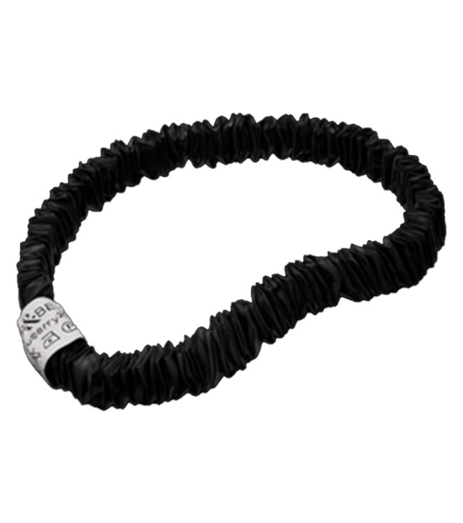 BAKR&BERG Mulberry22 Skinny scrunchie Zwart