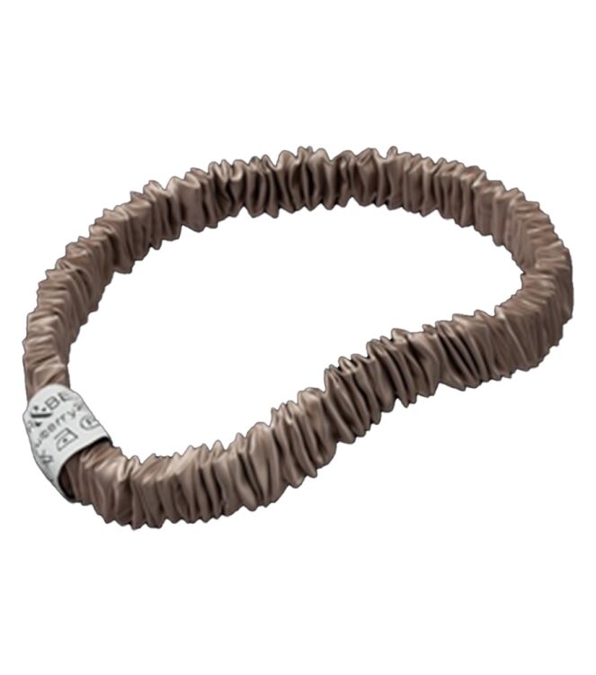 BAKR&BERG Mulberry22 Skinny scrunchie Beige