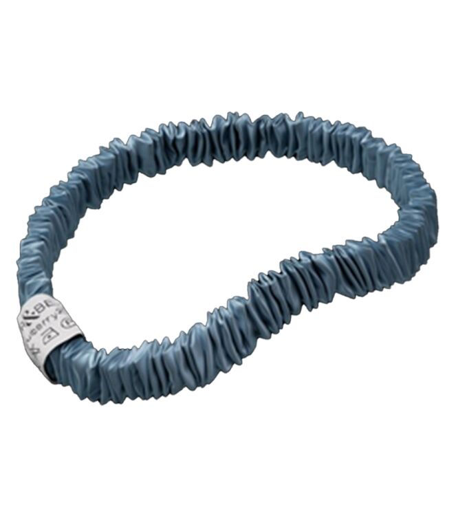 BAKR&BERG Mulberry22 Skinny scrunchie Blauw