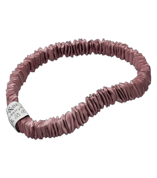 BAKR&BERG Mulberry22 Skinny scrunchie Roze