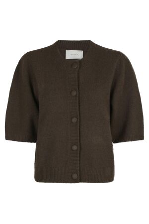 Neo Noir Elmira Knit Cardigan 584 Chocolate Brown Neo Noir Elmira Knit Cardigan 584 Chocolate Brown