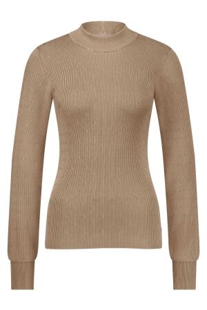 Studio Anneloes Brady shiny pullover 2200 latte Studio Anneloes Brady shiny pullover 2200 latte