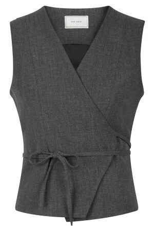 Neo Noir Samara Wrap Waistcoat 132 Antracit Neo Noir Samara Wrap Waistcoat 132 Antracit