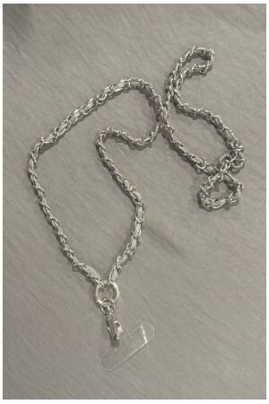 Bow 19 Claire Iphone Strap Grey with Silver Grey with Silver Bow 19 Claire Iphone Strap Grey with Silver Grey with Silver