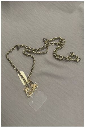 Bow 19 Claire Iphone Strap Black w Gold Black w Gold	