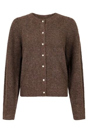 Neo Noir Nuna Knit Cardigan 205 Brown Melange Neo Noir Nuna Knit Cardigan 205 Brown Melange