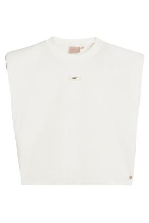 Josh V SUE T-shirt with shoulder padding 033 off white
