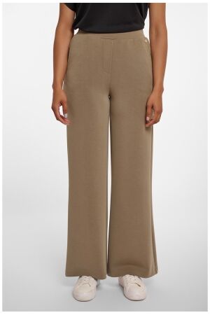 Rino & Pelle Wide straight leg trousers 10830 dark khaki Rino & Pelle Wide straight leg trousers 10830 dark khaki