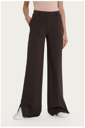 Ragno Compact Light Pants Palazzo With Pockets A75 - Chocolate Torte