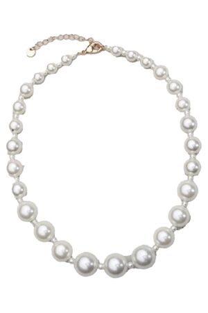 Bow 19 Bead Pearl Necklace Pearls Bow 19 Bead Pearl Necklace Pearls