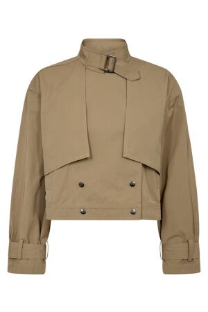Co'Couture Francis, Crop Trench Jacket Khaki Co'Couture Francis, Crop Trench Jacket Khaki