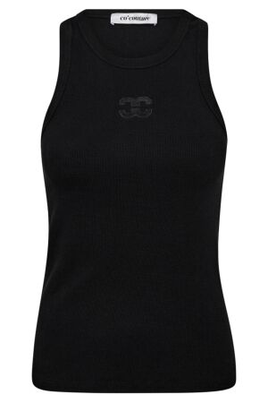 Co'Couture Sahara, Embroidery Tank Top 96 Black