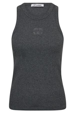 Co'Couture Sahara, Embroidery Tank Top 140 Dark Grey Co'Couture Sahara, Embroidery Tank Top 140 Dark Grey