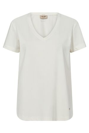 Mos Mosh MMDala V-SS Basic Tee 180 ecru Mos Mosh MMDala V-SS Basic Tee 180 ecru