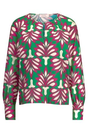 Studio Anneloes Charleze lotus top 7952 clover green/cherise Studio Anneloes Charleze lotus top 7952 clover green/cherise