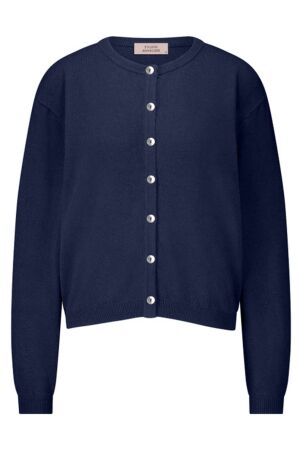 Studio Anneloes Bibi cashmere cardigan 6900 dark blue