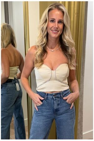 Access Bustier top with rhinestones VANLA Access Bustier top with rhinestones VANLA