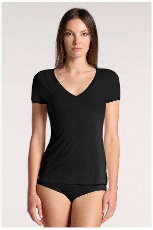 Oroblu Perfect Line Modal - T-Shirt V-Neck Short Sleeve 9999 Black Oroblu Perfect Line Modal - T-Shirt V-Neck Short Sleeve 9999 Black