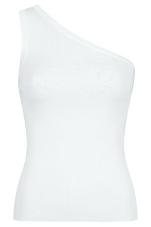 Neo Noir Clementine Knitted Top 120 White Neo Noir Clementine Knitted Top 120 White