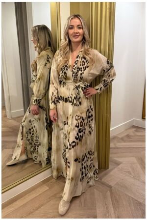 Access Animal-printed shirt-dress Leopard Access Animal-printed shirt-dress Leopard