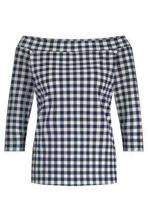 Studio Anneloes Dolly check top 6911 dark blue/off white Studio Anneloes Dolly check top 6911 dark blue/off white