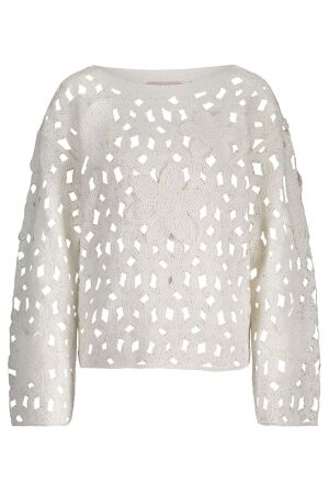 Studio Anneloes Amarey flower pullover 1100 off white Studio Anneloes Amarey flower pullover 1100 off white