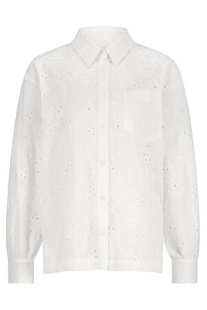 Studio Anneloes Jitte broderie blouse 1100 off white Studio Anneloes Jitte broderie blouse 1100 off white