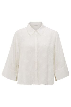 YAYA Blouse with woven-in details 99969