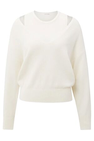 YAYA Deep v-neck sweater with top 990152 YAYA Deep v-neck sweater with top 990152