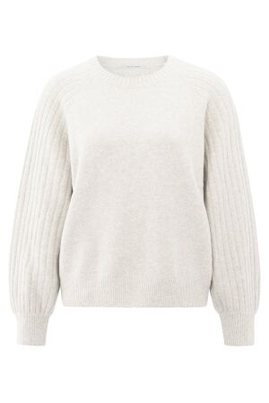 YAYA Rib mixed sweater ls 990142 YAYA Rib mixed sweater ls 990142