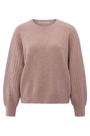 YAYA Rib mixed sweater ls 990162 YAYA Rib mixed sweater ls 990162