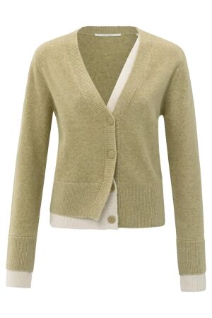 YAYA Cardigan with contrast details 505222 YAYA Cardigan with contrast details 505222