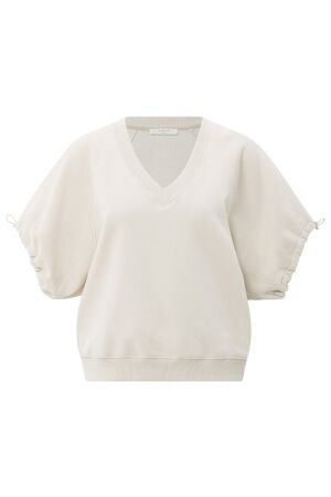 YAYA V-neck sweatshirt with elastic 99005 YAYA V-neck sweatshirt with elastic 99005
