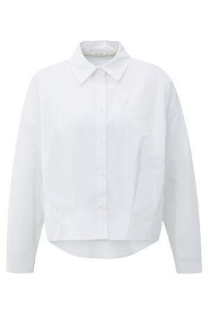 YAYA Poplin blouse with front pleat 00000 YAYA Poplin blouse with front pleat 00000