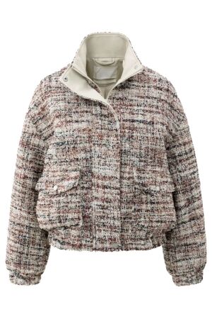YAYA Boucle jacket with fringes 990161 YAYA Boucle jacket with fringes 990161