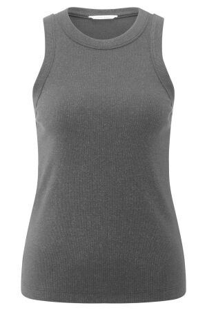 YAYA Rib singlet with metallic glit 90205 YAYA Rib singlet with metallic glit 90205
