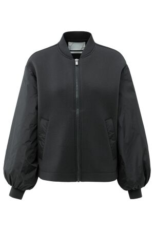 YAYA Fleece jacket with nylon bombe 90205 YAYA Fleece jacket with nylon bombe 90205