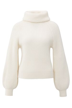 YAYA Sweater with wide collar 99035