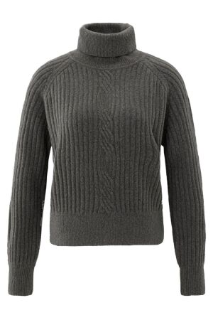 YAYA Sweater with cable detail 990332