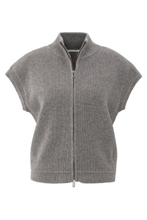 YAYA Sleeveless zip-up cardigan 99032 YAYA Sleeveless zip-up cardigan 99032