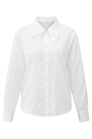 YAYA Blouse with bow collar detail 00000