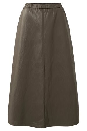 YAYA Faux leather A-line midi skirt 99033 YAYA Faux leather A-line midi skirt 99033