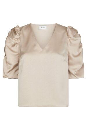 Neo Noir Elba Heavy Sateen Blouse 720 Champagne